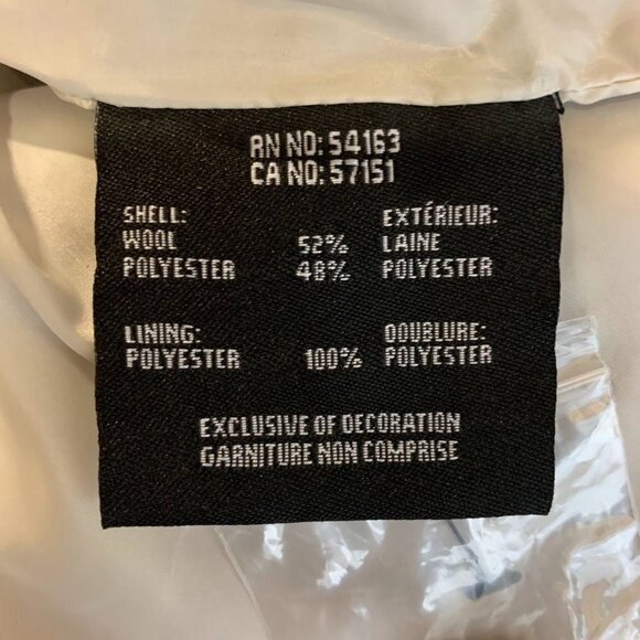 Marc New York Women's Paige Wool Blend 2 Button Notch Collar Bouclé‎ Coat Size 8 - Picture 9 of 13